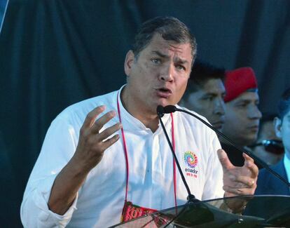 En la imagen, el presidente de Ecuador, Rafael Correa.