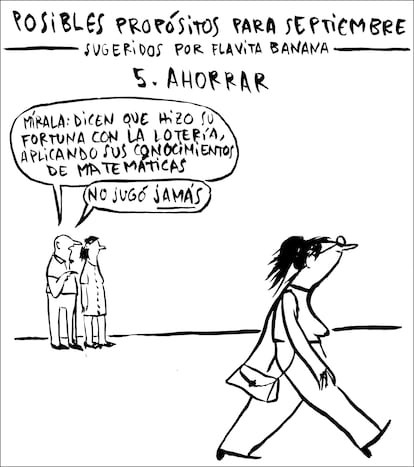 Viñeta de Flavita Banana para el 5 de agosto de 2025.