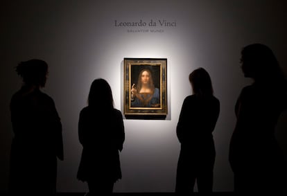  El 'Salvator Mundi', atribuido a Leonardo da Vinci, en la casa de subastas Christie's