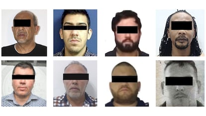 Algunos de los criminales extraditados a Washington.