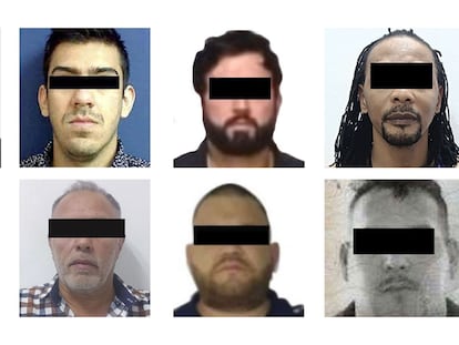 Algunos de los criminales extraditados a Washington.