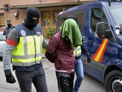 La Polic&iacute;a Nacional detiene a un supuestos yihadista marroqu&iacute; en Madrid. 