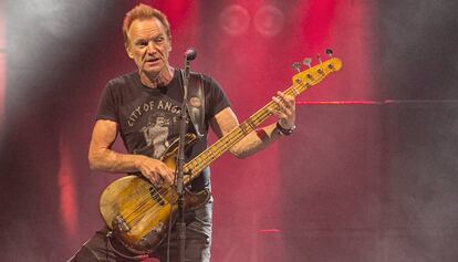 Sting en el concierto del Sant Jordi en Barcelona.