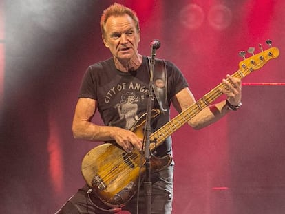 Sting en el concierto del Sant Jordi en Barcelona.