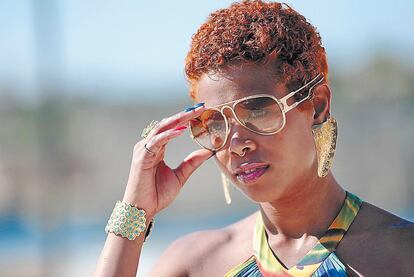 <b>Kelis en Malta, antes de su actuación en el Isle of MTV. </b>