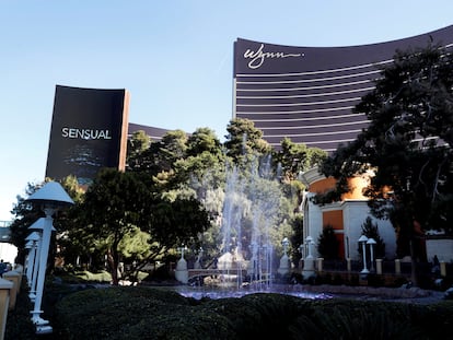 An exterior view Wynn hotel-casino in Las Vegas, Nevada, U.S., February 7, 2018.