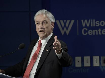 Sebastián Piñera en septiembre, en Washington.