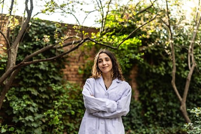 Lucía Lara, de 21 años, estudiante de cuarto de Medicina en la Universidad de Castilla-La Mancha, el 11 de marzo en Madrid.