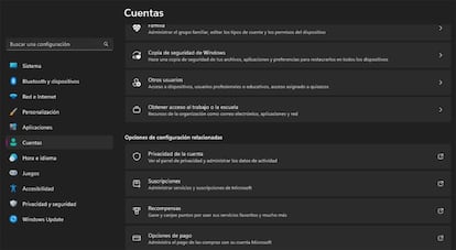 Cuentas WIndows 11