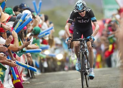 Froome, durante la 14ª etapa.