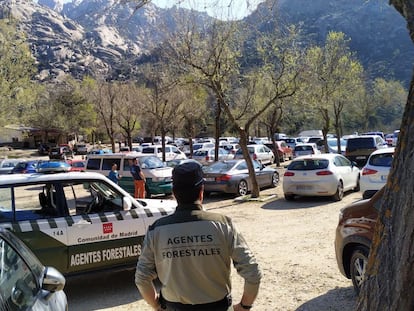 La Pedriza, el sábado 14 de marzo antes de mediodía, pese a las advertencias de no salir de casa.