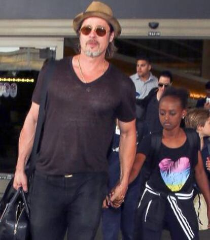 Brad Pitt y Zahara.