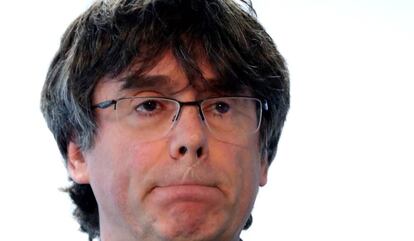 Carles Puigdemont el passat mes d'abril a Brussel·les.