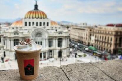 Vistas desde la terraza de El Gran Café de la Ciudad de México.
