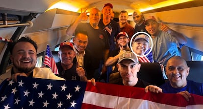 Imagen publicada por la Embajada de Estados Unidos en Venezuela, donde aparece Ortiz señalado con un círculo blanco.