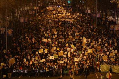 Marcha a favor de la lucha contra el cambio climático, en diciembre de 2019 en Madrid.