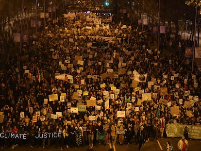 Marcha a favor de la lucha contra el cambio climático, en diciembre de 2019 en Madrid.