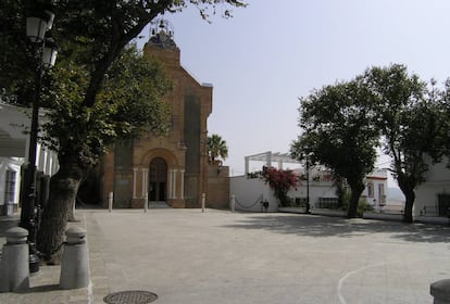 Una plaza de Benalup, localidad de donde eran muchos de los estafados. 