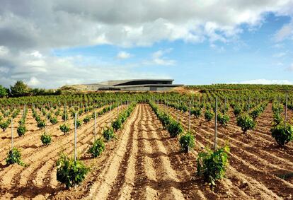 Sandra Hernández y Álvaro Solís, de konkrit blu arquitectura, son los autores de esta bodega situada en el valle del río Duero, en una zona de orografía suave destinada a la producción vitivinícola y ganadera. El proyecto busca la integración con el paisaje y la minimización del impacto visual.