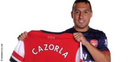 Cazorla, con la camiseta del Arsenal.