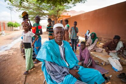 Amadou boucary saliou barry, desplazado del conflicto del centro de Mali, miembro de la etnia peul