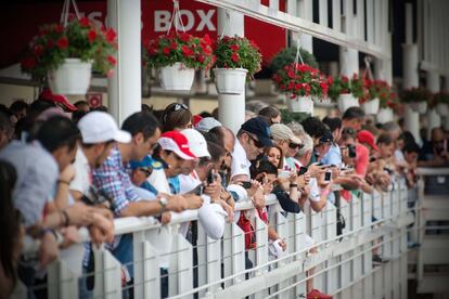 Aficionados en Montmeló