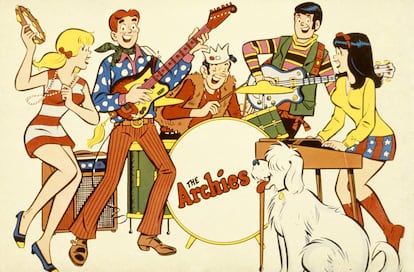 <p><strong>Historia de su éxito.</strong> The Archies fueron tan fugaces que solo duraron cuatro años, de 1968 a 1972, pero de alguna manera fueron pioneros y precursores de bandas actuales como Gorillaz. No en vano, era un grupo ficticio de personajes de dibujos animados sacados de la serie de cómics ‘Archie’. Con músicos profesionales detrás, este clásico del pop adolescente fue número 1 en Estados Unidos y Reino Unido en 1969 gracias a su azucarado estribillo y a la popularidad de la serie de televisión ‘El Show de Archie y sus amigos'.</p> <p><strong>Qué pasó con el grupo y dónde está ahora.</strong> ‘Sugar, sugar’ fue escrita por Jeff Barry y Andy Kim, grabada por un grupo de músicos de estudio dirigido por Don Kirshner y voces de Ron Dante, Toni Wine y Andy Kim. Un equipo que era aún más amplio, que facturó otros singles, pero que con este en particular alcanzó el objetivo para el que se había reunido: una canción de pop irresistible incluso 50 años después y que vendió miles de ejemplares. Y conviene recordar que compitieron cara a cara con los Beatles y los Rolling Stones en su mejor época. El proyecto terminó oficialmente en 1973, pero ‘Sugar, sugar’ ha sido versionada miles de veces por gente tan dispar como Wilson Pickett o U2.</p> <p>Escuchar 'Sugar sugar' pinchando <a href="https://www.youtube.com/watch?v=h9nE2spOw_o" target="">aquí</a>.</p>