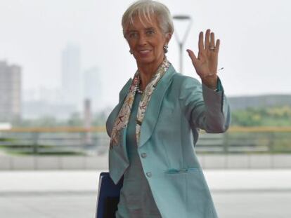 La directora ejecutiva del Fondo Monetario Internacional (FMI), Christine Lagarde, llega a la cumbre del G20 en Hangzhou, China. EFE/Archivo