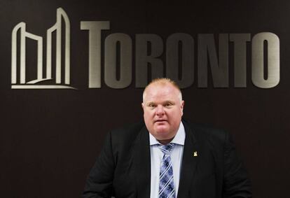 Rob Ford, exalcalde de Toronto, en mayo de 2013.