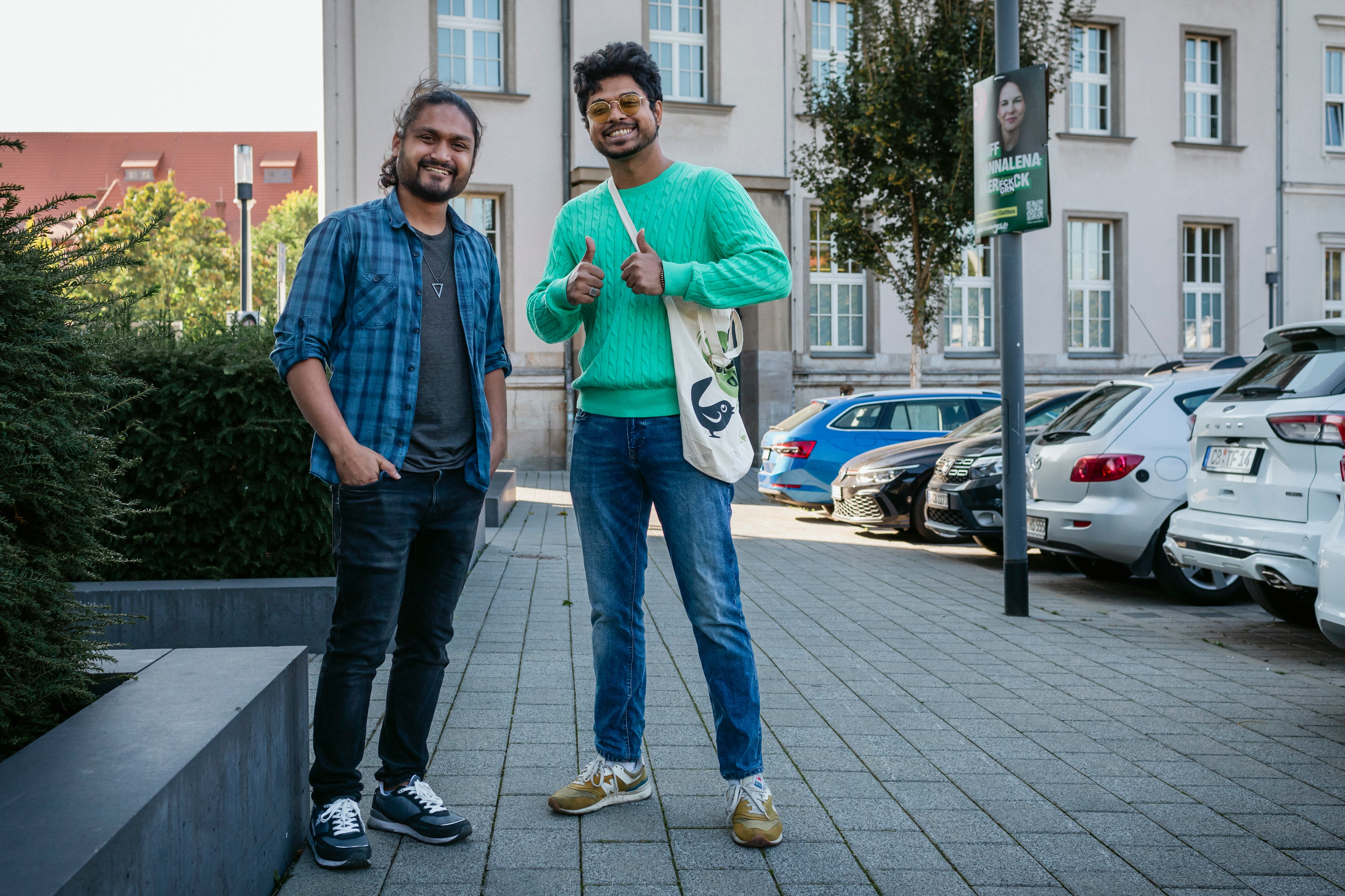 Raiyan Al Jaber y Muntasir Hossain viven en Cottbus desde hace tres y dos años respectivamente.