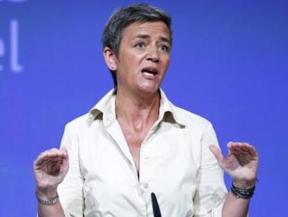 La comisaria europea de Competencia, Margrethe Vestager. 