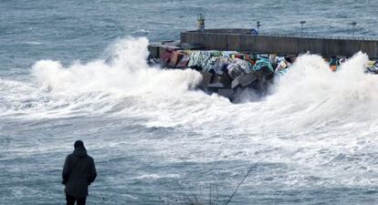 El puerto de Llanes  el pasado 25 de diciembre. 