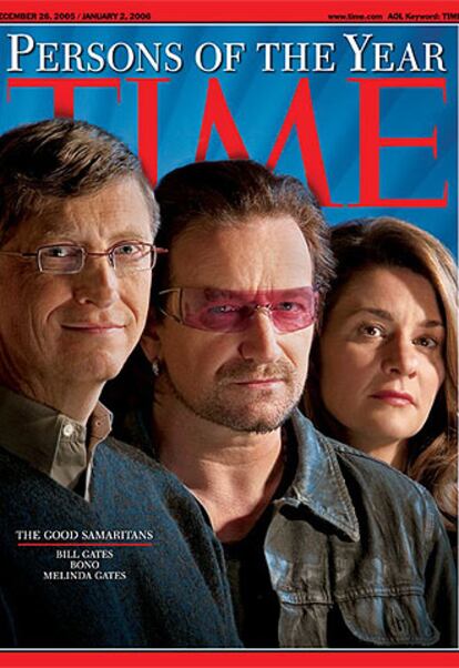 Portada de la revista <i>Time</i> con una foto del trío de personajes del año, que sale a la venta mañana.