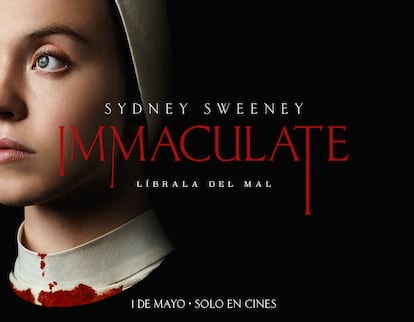 Cartel promocional de la película 'Inmaculate', en cines el 1 de mayo.