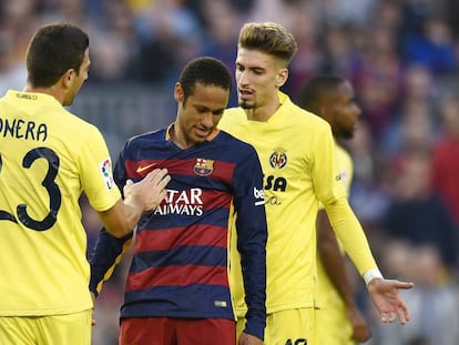 Neymar, en un partido Bar&ccedil;a-Villarreal.