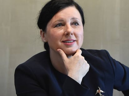 Vera Jourová, comisaria europea de Justicia. 