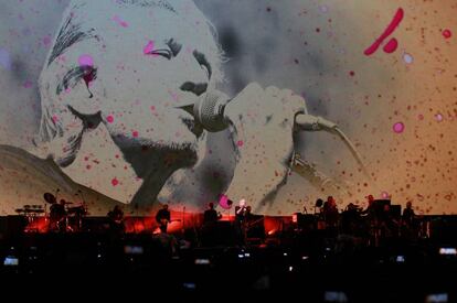 Roger Waters en la Ciudad de M&eacute;xico en 2016.