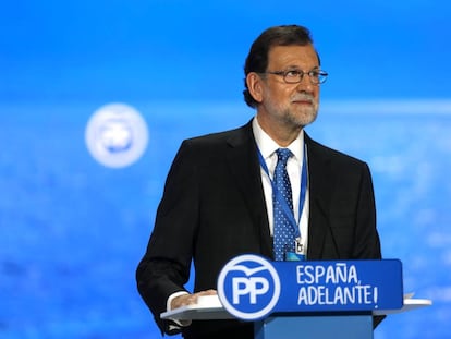 Mariano Rajoy durante el XVIII Congreso Nacional del Partido Popular (PP)