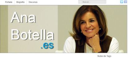 Cabecera del nuevo blog de Ana Botella.