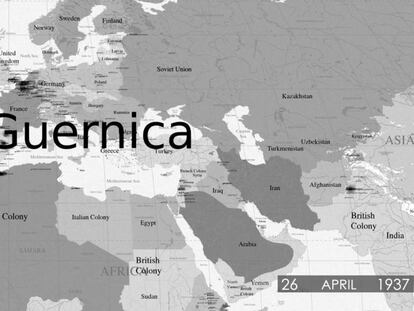 Un momento de la obra 'El rayo que no cesa', de Cristina Lucas.