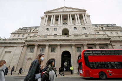 Sede del Banco de Inglaterra, en Londres.