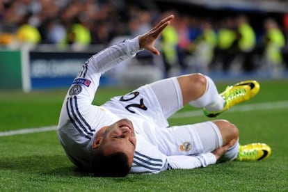 Jesé se duele de su lesión.