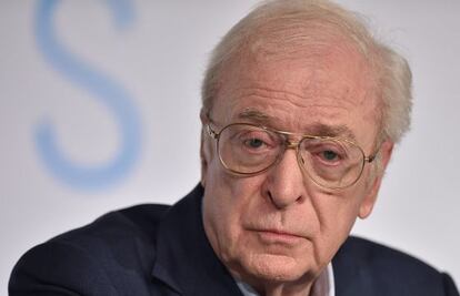 L'actor Michael Caine a la roda de premsa.