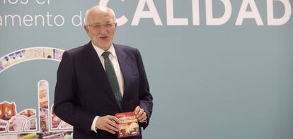 El presidente de Mercadona, Juan Roig, en la última rueda de prensa de resultados