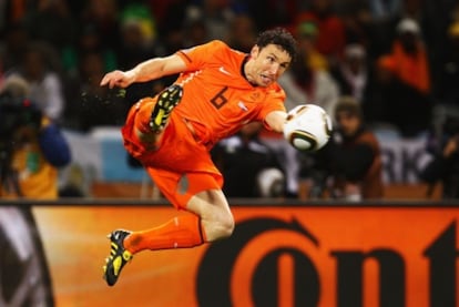Van Bommel, durante un partido del Mundial.