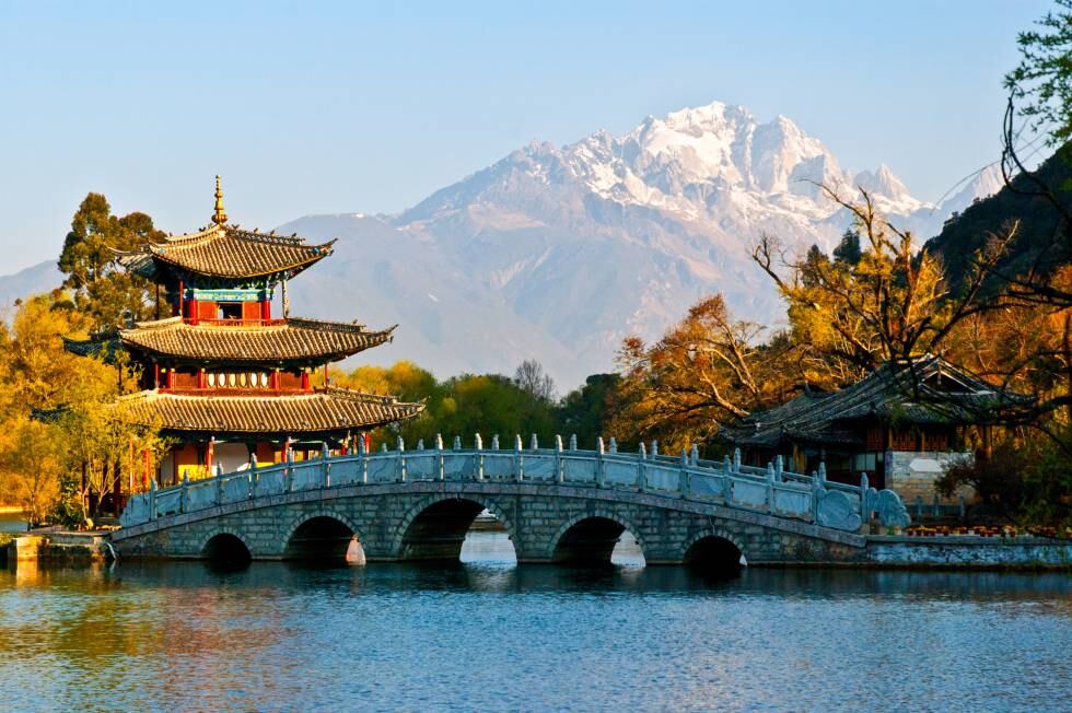 Parque del dragón negro en Lijiang.