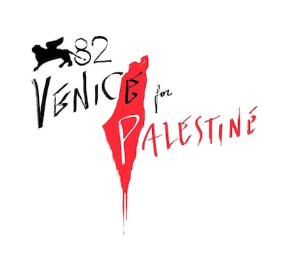 Una ilustración difundida por el movimiento V4P (Venice for Palestine).