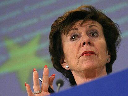 Neelie Kroes, comisaria de Competencia.