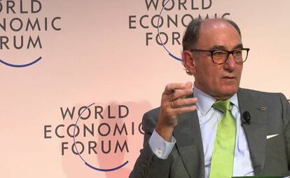 Ignacio Sánchez Galán, presidente de Iberdrola, en el Foro de Davos