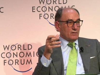 Ignacio Sánchez Galán, presidente de Iberdrola, en el Foro de Davos